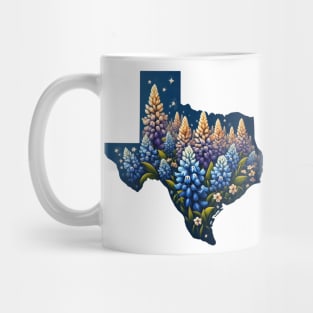 Texas Wildflowers - Texas Bluebonnets Mug